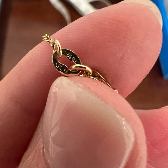 14k yellow gold chain. 36” length. Brand new. - Picture 4 of 7